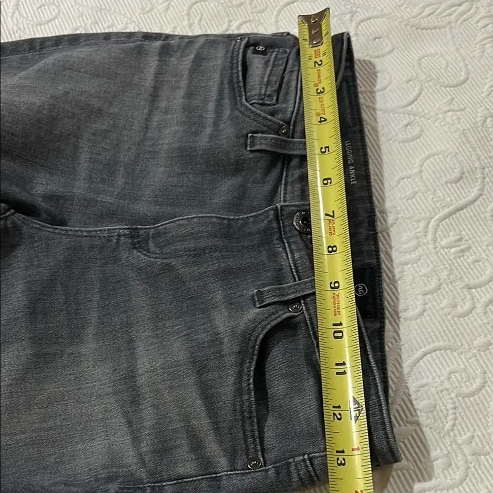 Ag Adriano Goldschmied Gray Super Skinny Legging Ankle Jeans. 25R